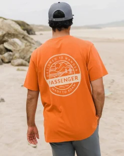 T-Shirts & Tank Tops|T-Shirts & Tank Tops|Passenger Odyssey Recycled Cotton T-Shirt - Burnt Orange BurntOrange