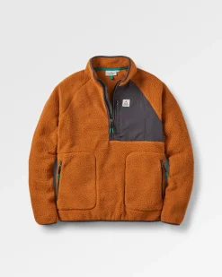 Fleece|Fleece|Passenger Offgrid 2.0 Half Zip Recycled Sherpa Fleece - Glazed Ginger GlazedGinger