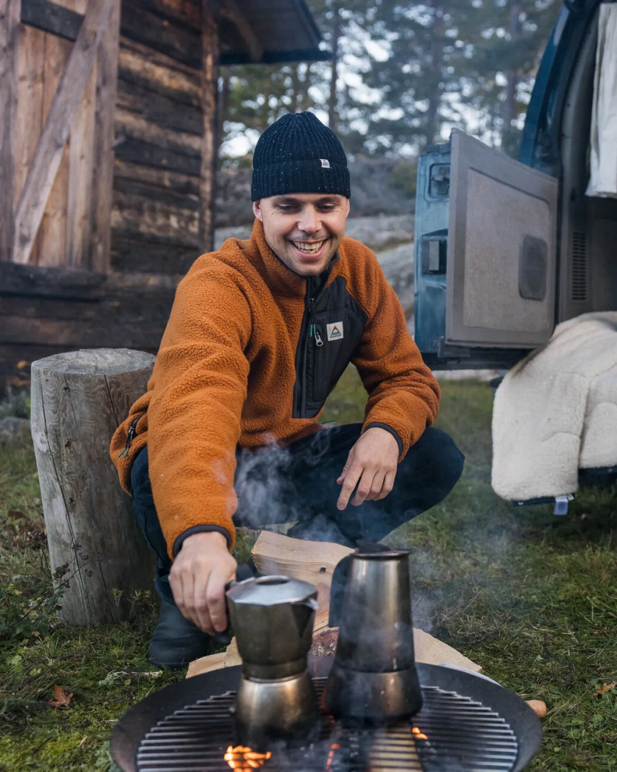 Fleece|Fleece|Passenger Offgrid 2.0 Half Zip Recycled Sherpa Fleece - Glazed Ginger GlazedGinger