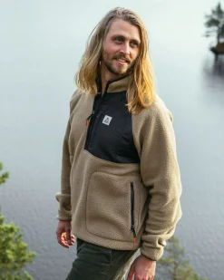 Fleece|Fleece|Passenger Offgrid 2.0 Half Zip Recycled Sherpa Fleece - Biscuit