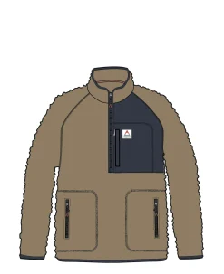 Fleece|Fleece|Passenger Offgrid 2.0 Half Zip Recycled Sherpa Fleece - Biscuit