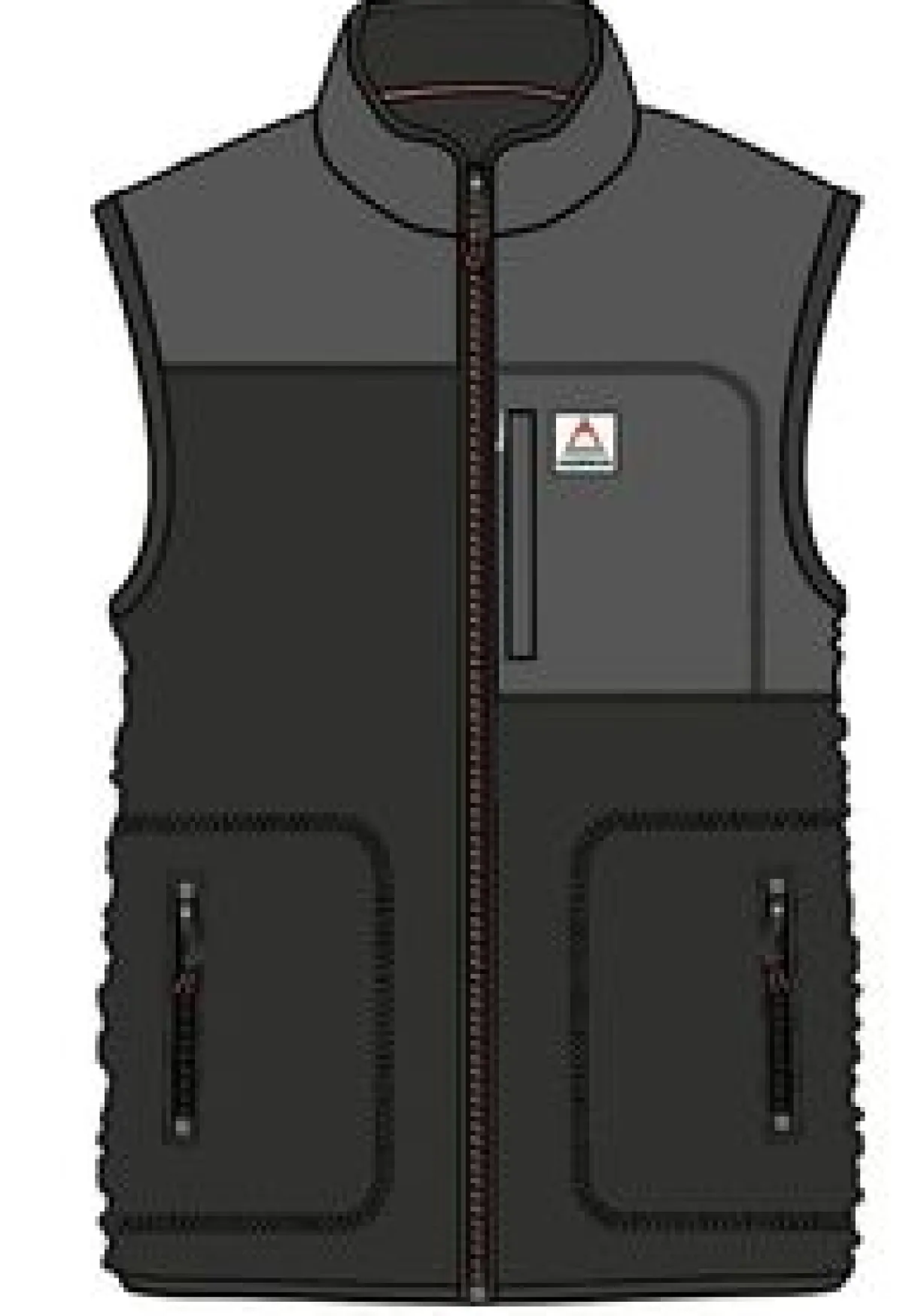 Fleece|Fleece|Passenger Offgrid Recycled Sherpa Fleece Vest - Black