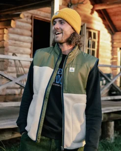 Fleece|Fleece|Passenger Offgrid Recycled Sherpa Fleece Vest - Oatmeal/Khaki Oatmeal/Khaki