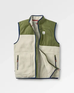 Fleece|Fleece|Passenger Offgrid Recycled Sherpa Fleece Vest - Oatmeal/Khaki Oatmeal/Khaki