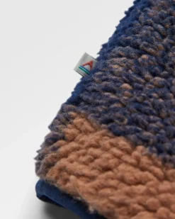 Fleece|Fleece|Passenger Offroad Recycled Sherpa Half Zip Fleece - Toffee/Rich Navy Buffalo Toffee/RichNavyBuffalo