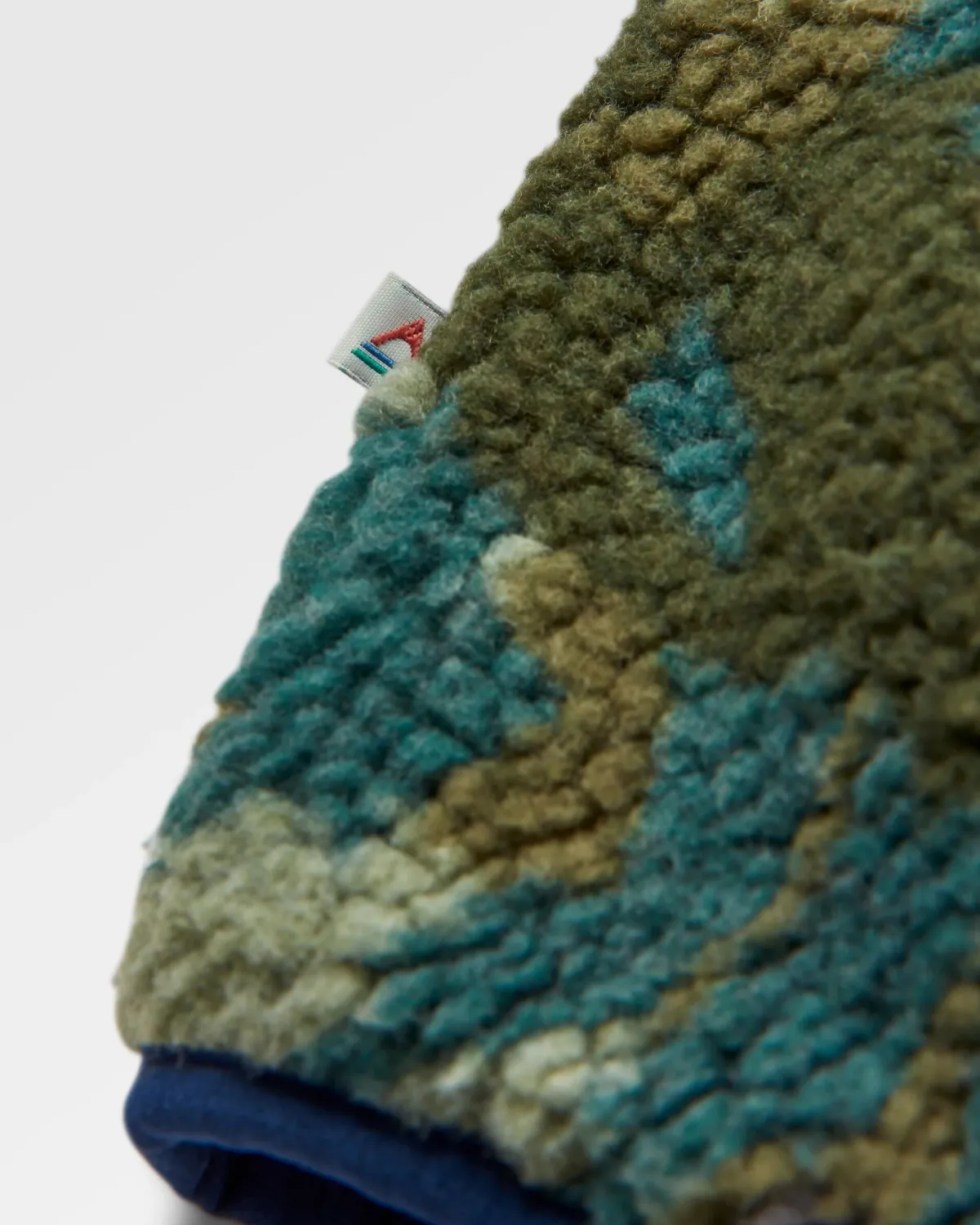 Fleece|Fleece|Passenger Offroad Recycled Sherpa Half Zip Fleece - Alpine Camo Khaki Green AlpineCamoKhakiGreen