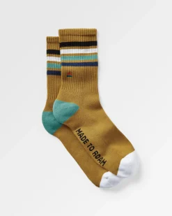 Surf Accessories|Surf Accessories|Passenger Organic Midweight Crew Socks - Mustard Yellow MustardYellow