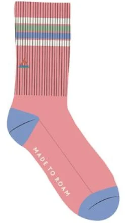 Surf Accessories|Socks|Passenger Organic Mid-weight Crew Socks - Shell Pink ShellPink