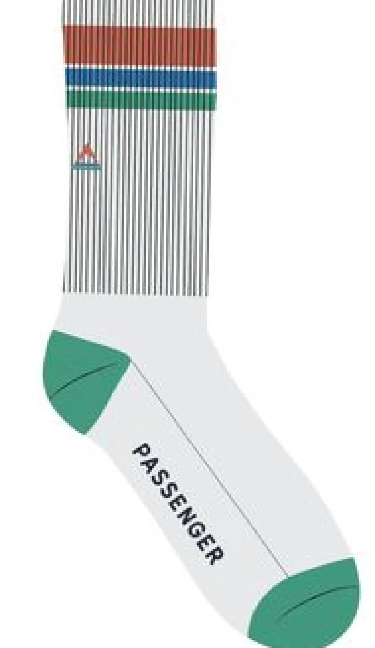 Socks|Passenger Organic Midweight Crew Socks - White