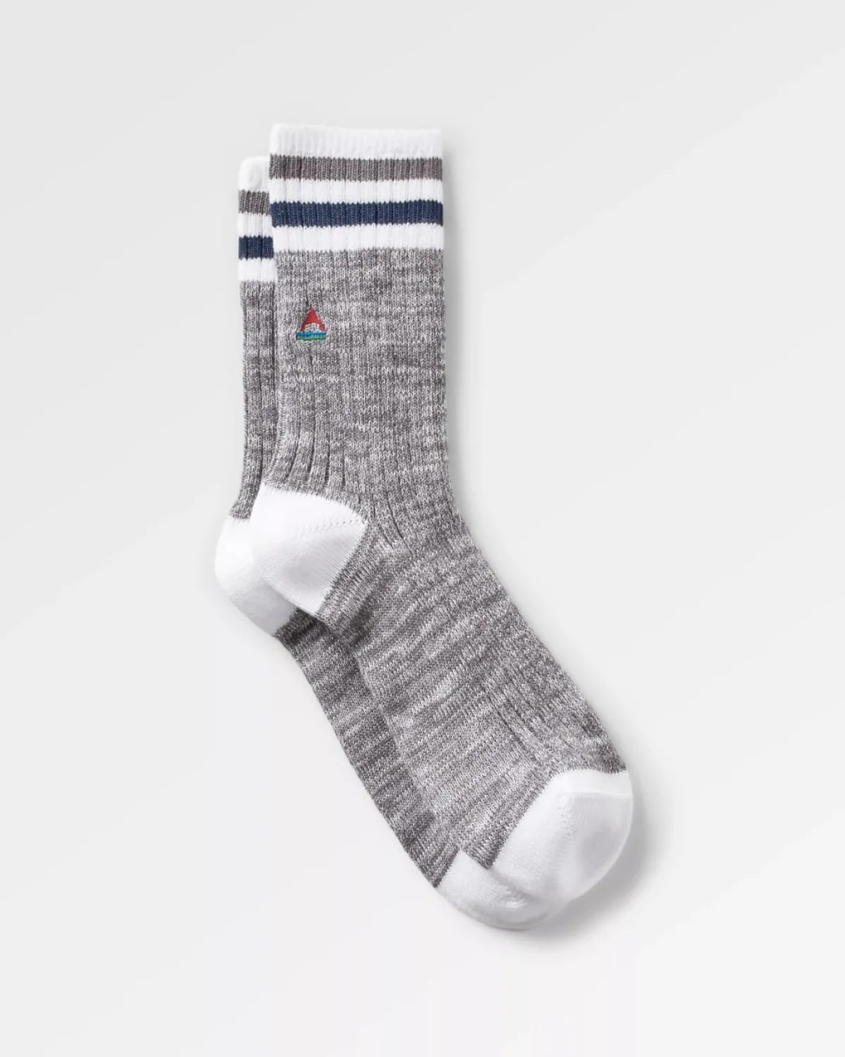 Socks|Passenger Organic Mid-weight Rib Socks - Gray Marl GrayMarl