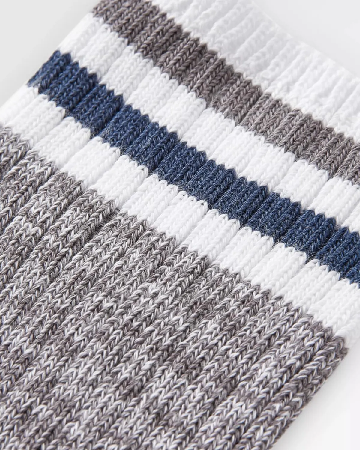 Socks|Passenger Organic Mid-weight Rib Socks - Gray Marl GrayMarl