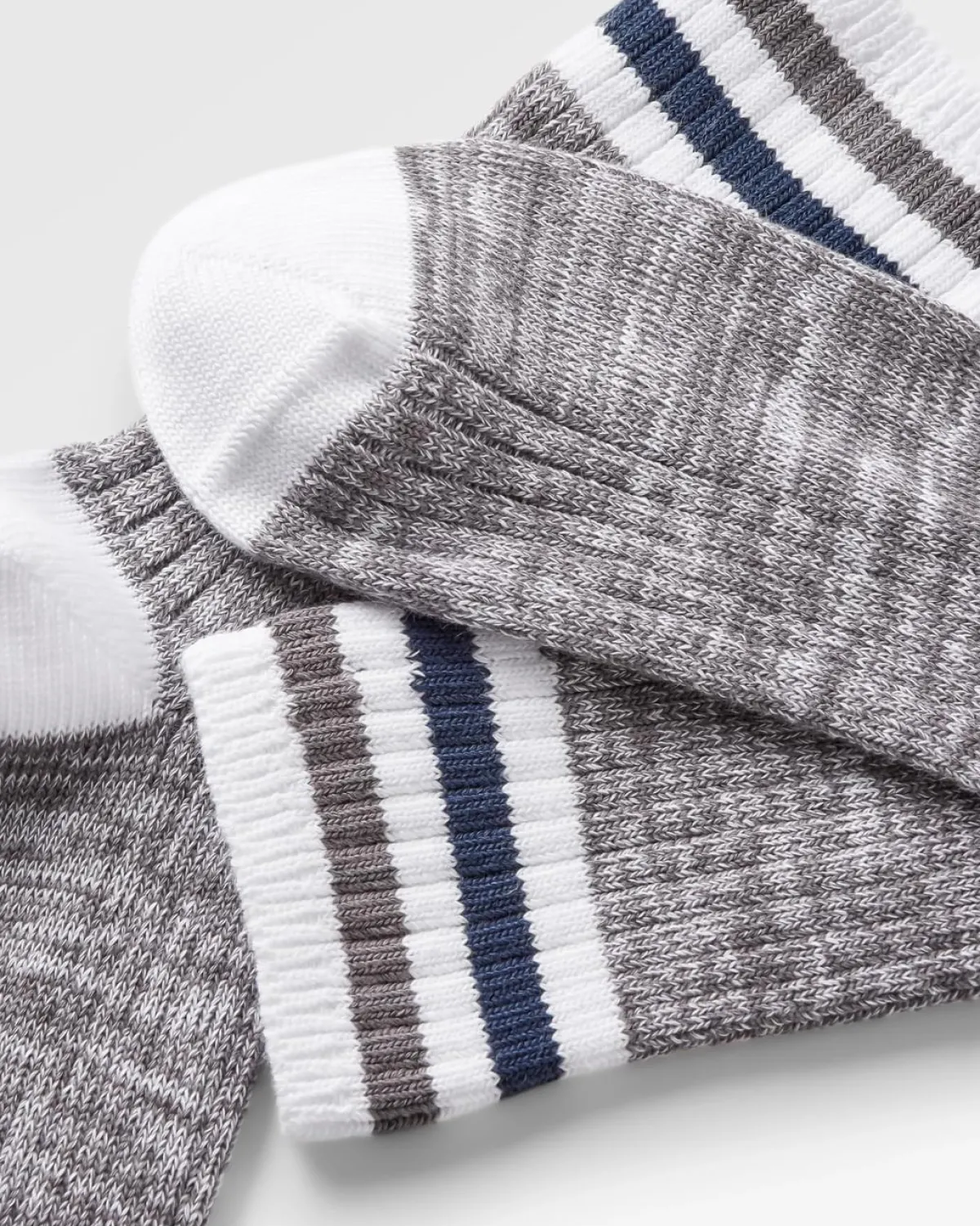 Socks|Passenger Organic Mid-weight Rib Socks - Gray Marl GrayMarl