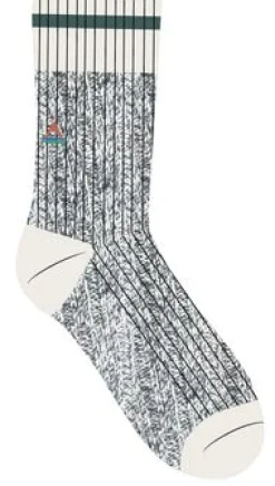 Socks|Passenger Organic Mid-weight Rib Socks - Gray Marl GrayMarl
