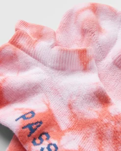 Socks|Passenger Organic Trainer Socks - Tie Dye Shell Pink TieDyeShellPink