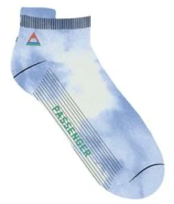 Socks|Passenger Organic Trainer Socks - Tie Dye Cornflower TieDyeCornflower