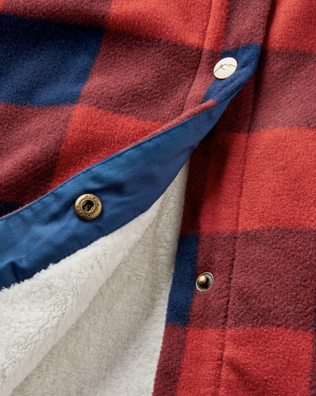 Fleece|Fleece|Passenger Orion Recycled Polar Fleece Long Sleeve Shirt - Red Ochre Buffalo RedOchreBuffalo
