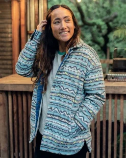 Fleece|Fleece|Passenger Orion Recycled Polar Fleece Long Sleeve Shirt - Mountain Geo Arctic MountainGeoArctic