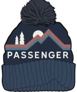 Beanies|Beanies|Passenger Recycled Bobble Hat - Rich Navy RichNavy
