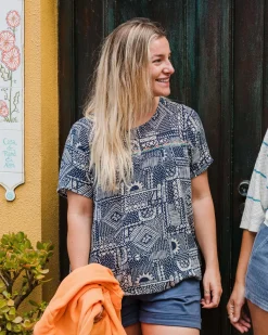 Tank Tops|Tops & T-Shirts|Passenger Petal Top - Vintage Patchwork Navy VintagePatchworkNavy