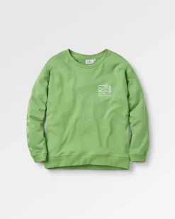 Hoodies & Sweatshirts|Sweatshirts|Passenger Phoenix Recycled Cotton Oversized Sweatshirt - Pear Green PearGreen