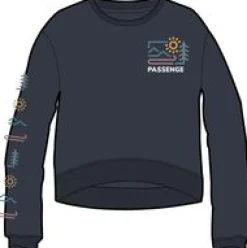 Sweatshirts|Hoodies & Sweatshirts|Passenger Phoenix Recycled Cotton Oversized Sweatshirt - Black