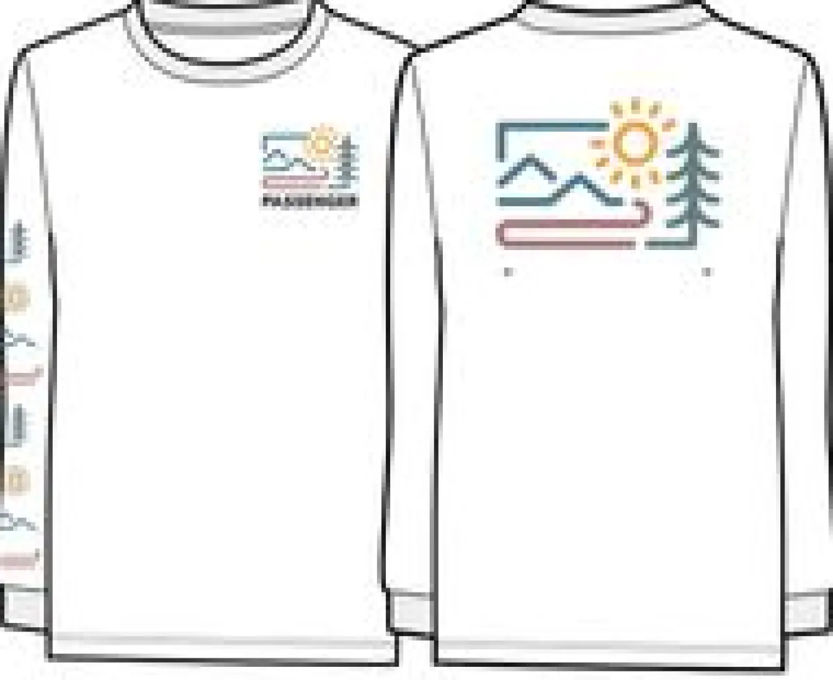 T-Shirts & Tank Tops|Passenger Phoenix Recycled Long Sleeve T-Shirt - White