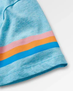 T-Shirts & Tank Tops|Passenger Poinsettia Organic Cotton T-Shirt - Soft Blue Pool Marl SoftBluePoolMarl
