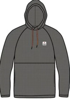 Fleece|Fleece|Passenger Point Recycled Grid Polar Fleece Hoodie - Charcoal