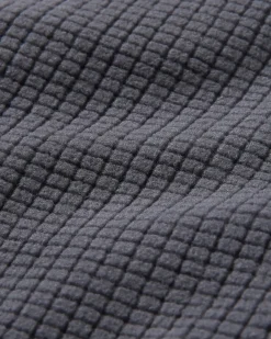 Fleece|Fleece|Passenger Point Recycled Grid Polar Fleece Hoodie - Charcoal