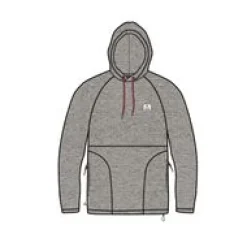 Fleece|Fleece|Passenger Point Recycled Grid Polar Fleece Hoodie - Gray Marl GrayMarl