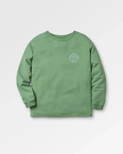 Sweatshirts|Hoodies & Sweatshirts|Passenger Rainbow Recycled Cotton Oversized Sweatshirt - Dark Ivy DarkIvy