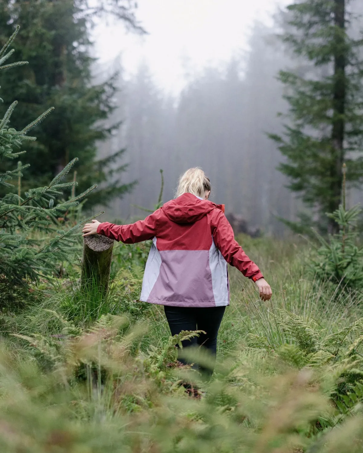 Outdoor Active|Jackets|Passenger Rainstorm Recycled Waterproof Jacket - Forest Berry/Berry ForestBerry/Berry