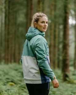 Outdoor Active|Jackets|Passenger Rainstorm Recycled Waterproof Jacket - Deep Sea/Surf Spray DeepSea/SurfSpray