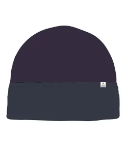 Outdoor Active|Beanies|Passenger Recycled Polar Fleece Beanie - Deep Plum/Charcoal DeepPlum/Charcoal