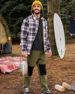 Pants|Passenger Recycled Polar Fleece Jogger - True Black/Khaki Green TrueBlack/KhakiGreen