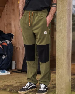 Pants|Passenger Recycled Polar Fleece Jogger - True Black/Khaki Green TrueBlack/KhakiGreen