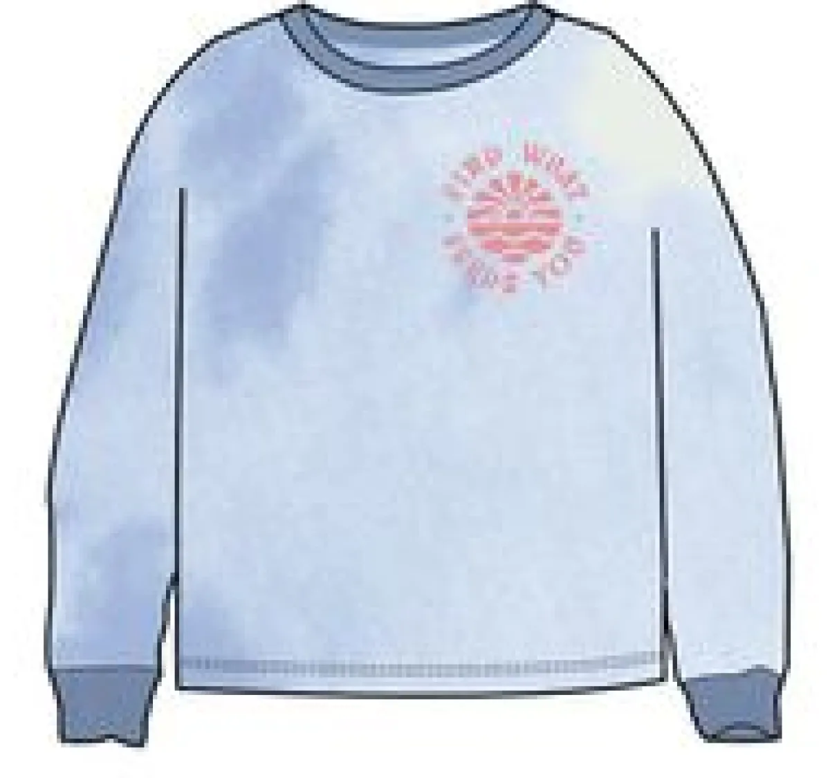 Sweatshirts|Hoodies & Sweatshirts|Passenger Rediscover Organic Cotton Sweatshirt - Tie Dye Cornflower TieDyeCornflower