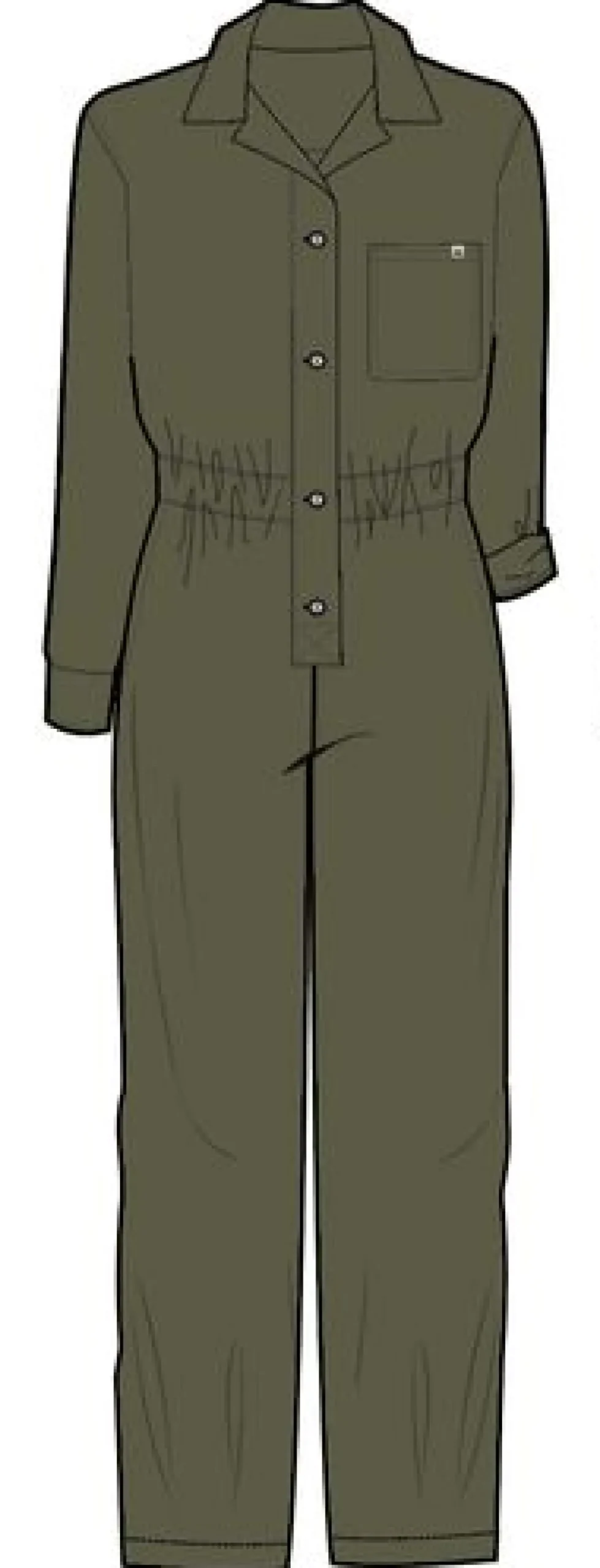 Pants|Jumpsuits & Playsuits|Passenger Resonate Boiler Suit - Khaki Green KhakiGreen