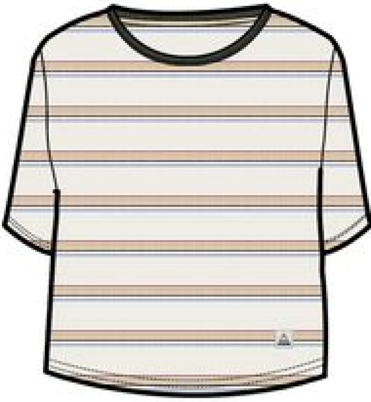 Tops & T-Shirts|Passenger Retro Vibes Organic Cotton T-Shirt - Retro Stripe RetroStripe