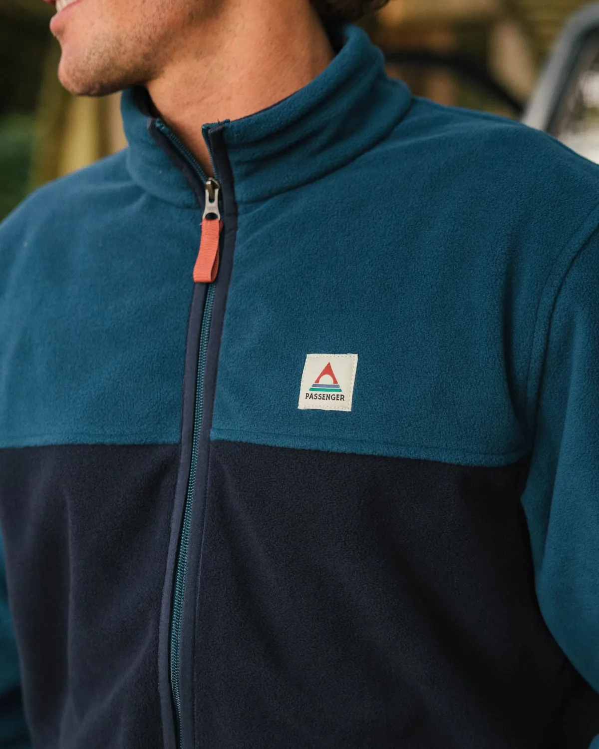 Fleece|Fleece|Passenger Ridge 2.0 Full Zip Recycled Polar Fleece - Tidal Blue/Rich Navy TidalBlue/RichNavy