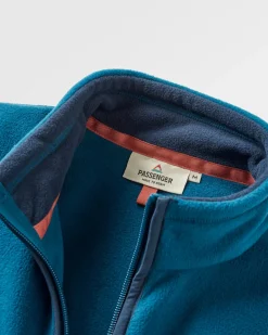 Fleece|Fleece|Passenger Ridge 2.0 Full Zip Recycled Polar Fleece - Tidal Blue/Rich Navy TidalBlue/RichNavy