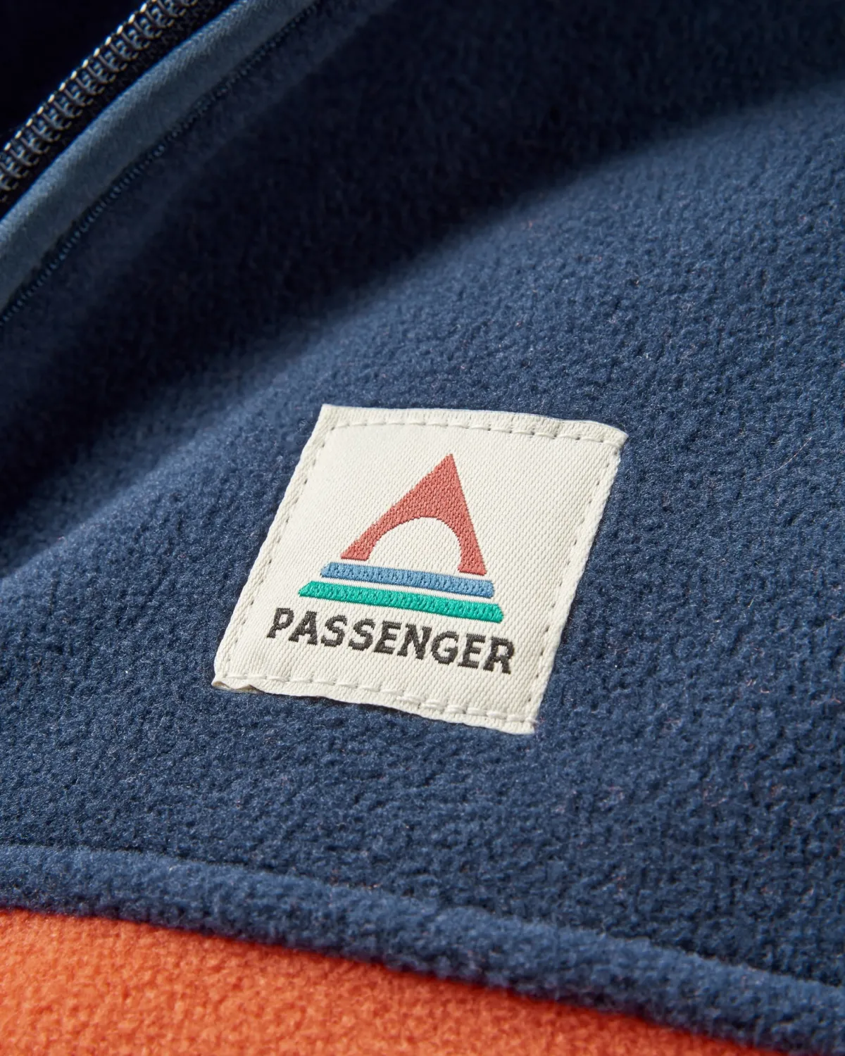 Fleece|Fleece|Passenger Ridge 2.0 Full Zip Recycled Polar Fleece - Rich Navy/ Burnt Orange RichNavy/BurntOrange