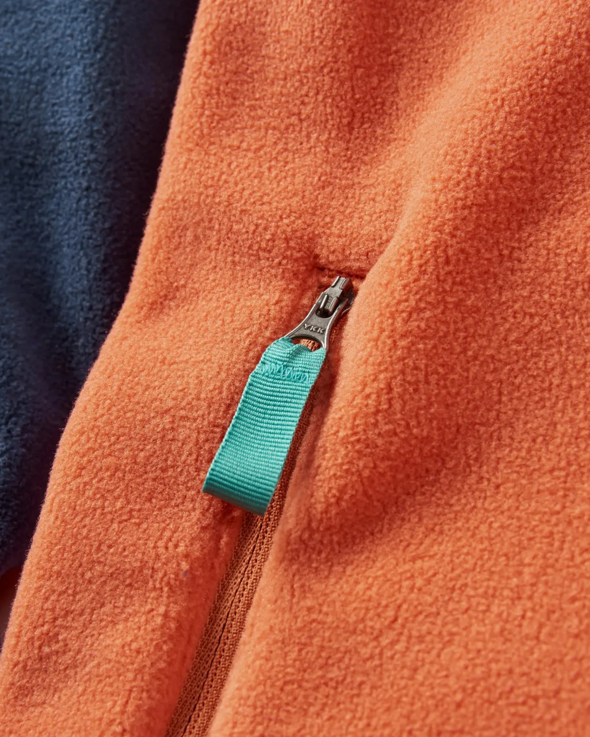 Fleece|Fleece|Passenger Ridge 2.0 Full Zip Recycled Polar Fleece - Rich Navy/ Burnt Orange RichNavy/BurntOrange