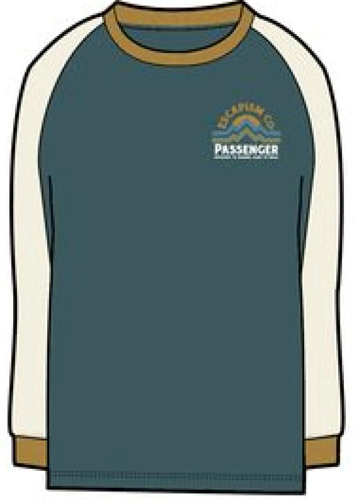 Tops & T-Shirts|T-Shirts & Tank Tops|Passenger Riser Recycled Cotton Long Sleeve T-Shirt - Mediterranean