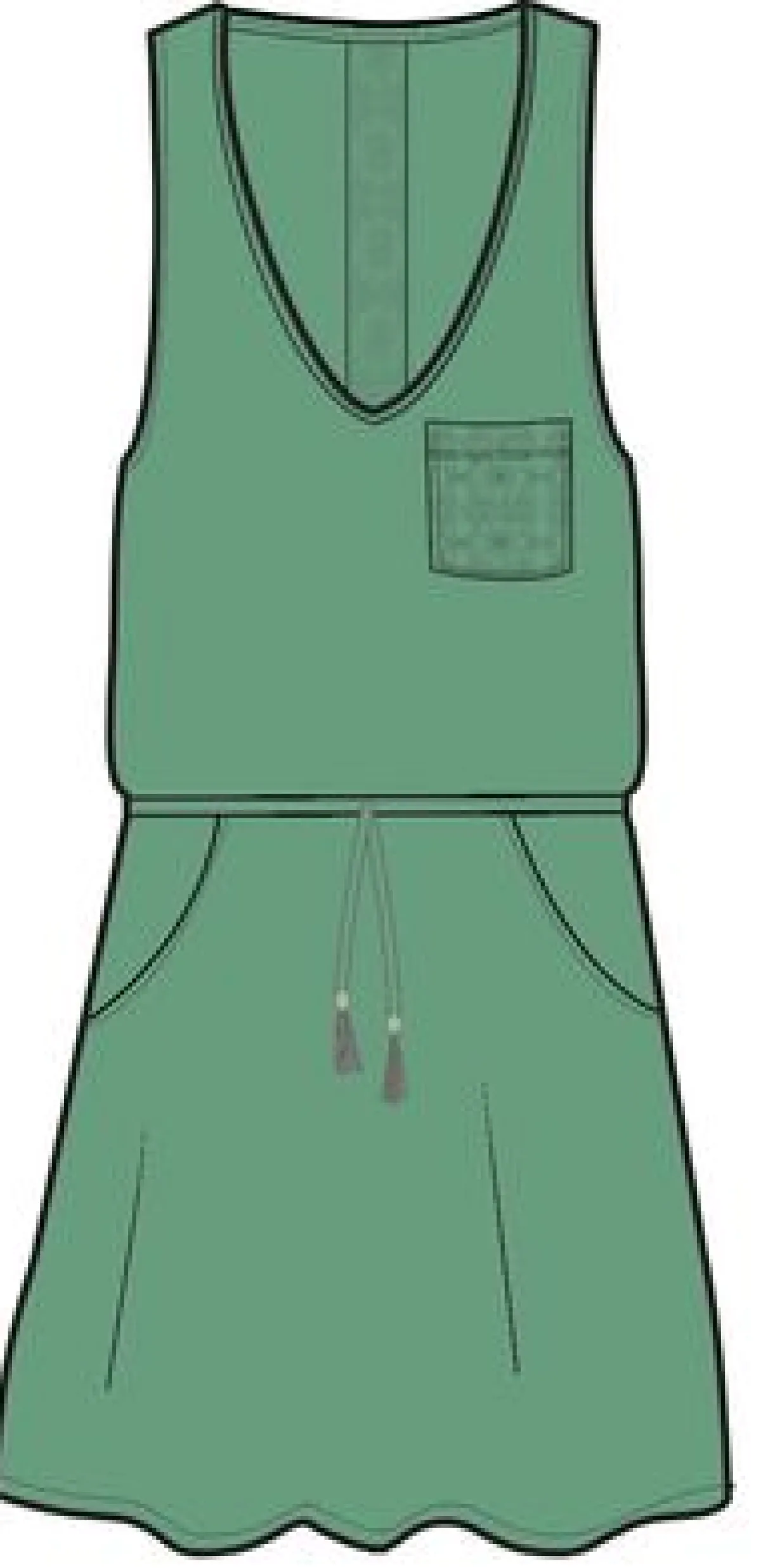 Dresses|Dresses & Skirts|Passenger Rivergate Recycled Cotton Dress - Green Spruce GreenSpruce