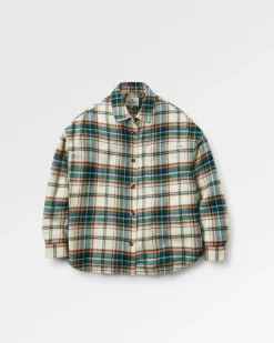 Shirts|Shirts|Passenger Rootsy Organic Cotton Long Sleeve Shirt - Birch/Rain Forest Check Birch/RainForestCheck