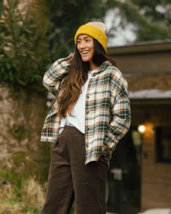 Shirts|Shirts|Passenger Rootsy Organic Cotton Long Sleeve Shirt - Birch/Rain Forest Check Birch/RainForestCheck