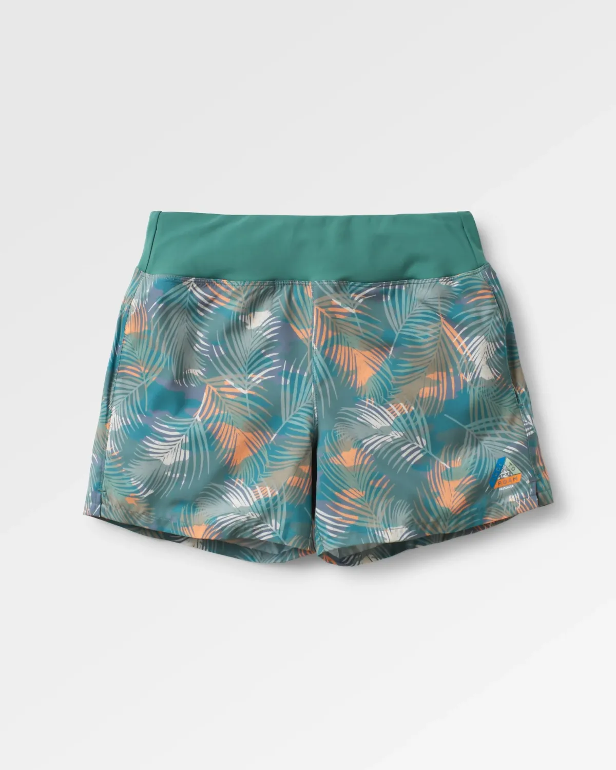 Shorts|Shorts|Passenger Roundtrip Recycled All Purpose Trail Short - Palm Camo Deep Sea PalmCamoDeepSea