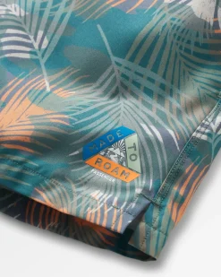 Shorts|Shorts|Passenger Roundtrip Recycled All Purpose Trail Short - Palm Camo Deep Sea PalmCamoDeepSea