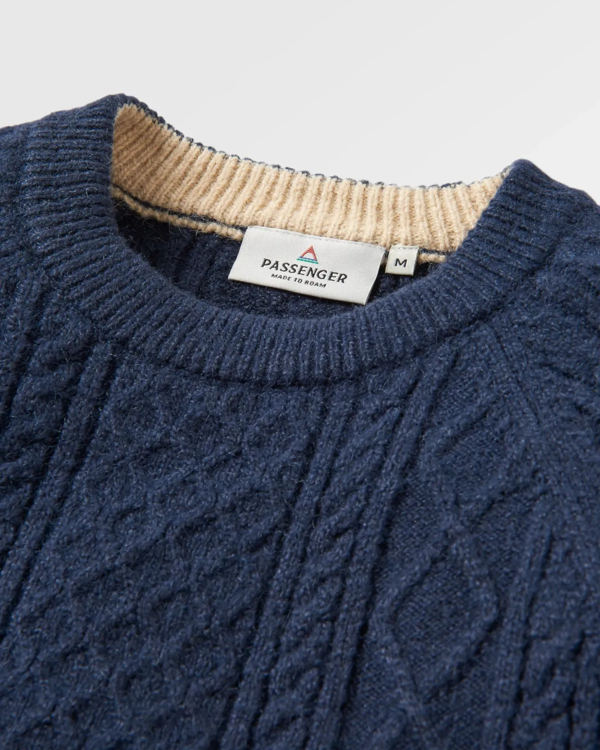 Knitwear|Sweaters|Passenger Sandbar Cable Knitted Sweater - Rich Navy RichNavy
